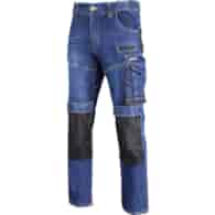 Spodnie Jeansowe, slim fit ze wzmocnieniami, kolor niebieski rozmiar M LAHTI PRO
