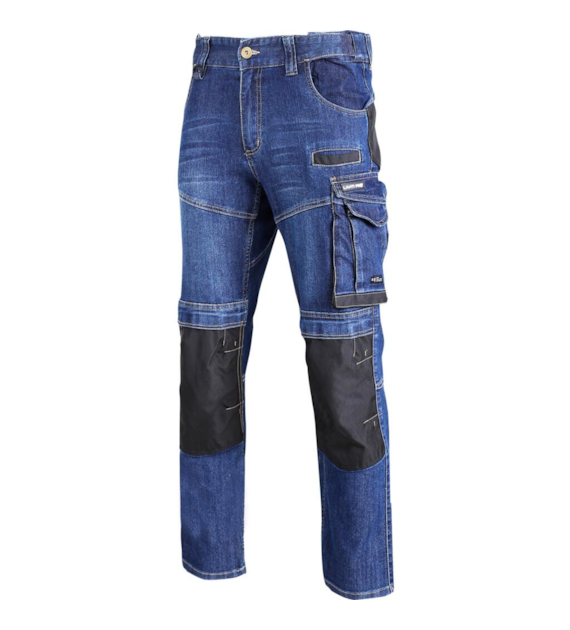 Spodnie Jeansowe, slim fit ze wzmocnieniami, kolor niebieski rozmiar M LAHTI PRO