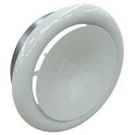 Anemostat nawiewny z kołnierzem o średnicy 125 mm - biały VENTS