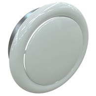 Anemostat wywiewny z kołnierzem o średnicy 125 mm - biały VENTS