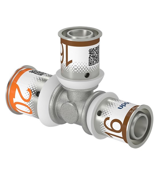 Uponor S-Press PLUS trójnik redukcyjny 20-16-16