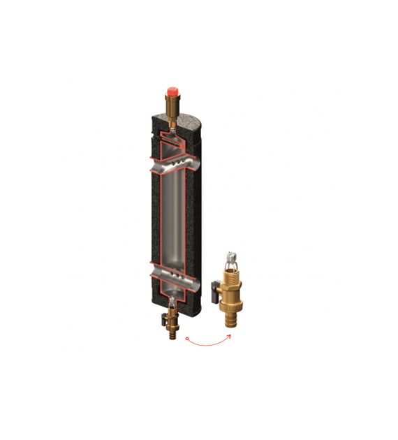 Sprzęgło hydrauliczne ocieplone SHE-CD Condens do 210 kW, 50/125 EPP