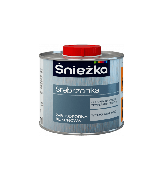 Srebrzanka żaroodporna silikonowa 500°C2 500ml średnia ŚNIEŻKA