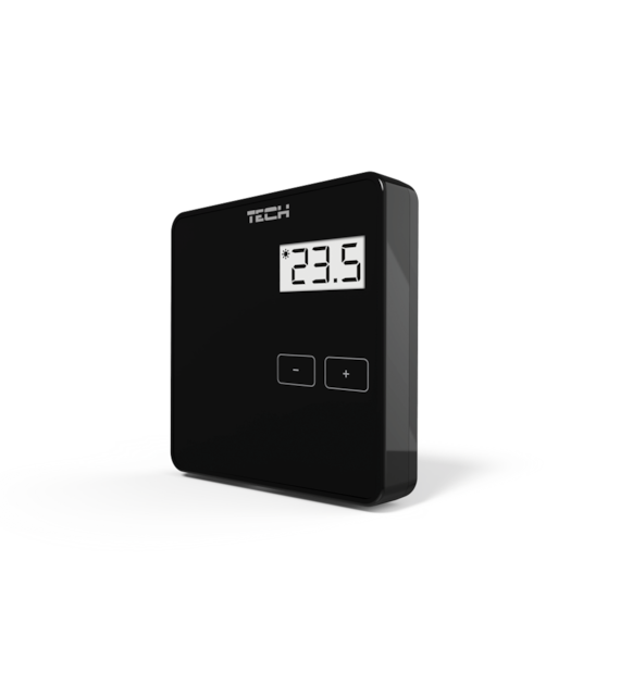 TECH Bezprzewodowy regulator pokojowy czarny R-8b
