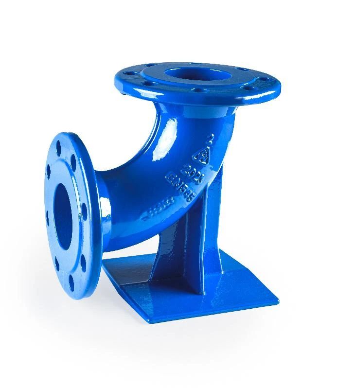 Kolano kołnierzowe stopowe typ N DN80 8 otworów PN16, żeliwo sferoidalne METALPOL