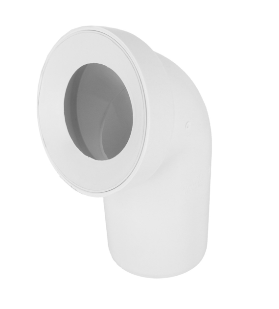 Kolano przyłączeniowe do WC 110 / 75 BIAŁE DES