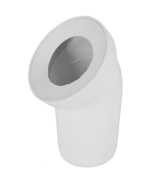 Kolano przyłączeniowe do WC 110 / 45 BIAŁE DES