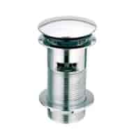 MCALPINE Spust umyw. klik-klak  DEKORACYJNY 11/4 x60mm z małą nakrętką z przelewem CHROM