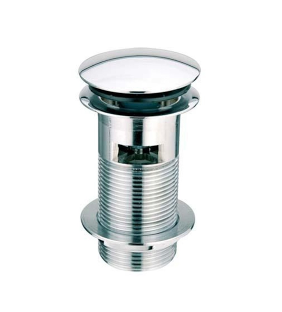MCALPINE Spust umyw. klik-klak  DEKORACYJNY 11/4 x60mm z małą nakrętką z przelewem CHROM