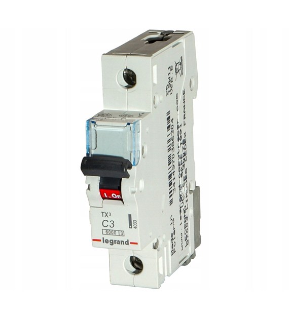 Wyłącznik nadprądowy S 301 1P B 16A 6000A TX3 LEGRAND