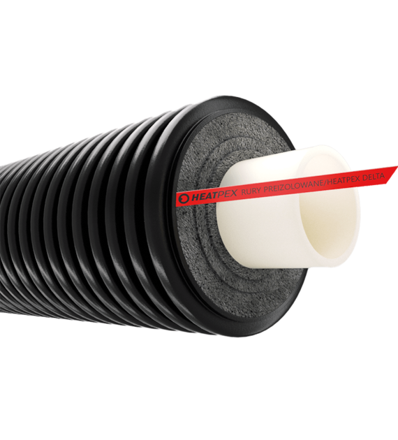 HEATPEX DELTA PEX Rura preizolowana HEAT UNO PN6 110/200