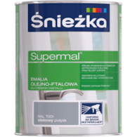 Farba do drewna i metalu SUPERMAL CZARNY 0,2L ŚNIEŻKA