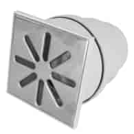 Kratka kanalizacyjna ściekowa CHROM DN110 15x15 DOLNA regulowana DES