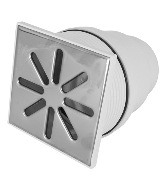 Kratka kanalizacyjna ściekowa CHROM DN110 15x15 DOLNA regulowana DES