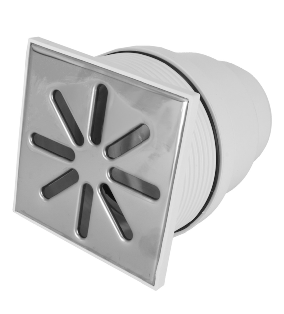 Kratka kanalizacyjna ściekowa CHROM DN110 15x15 DOLNA regulowana DES