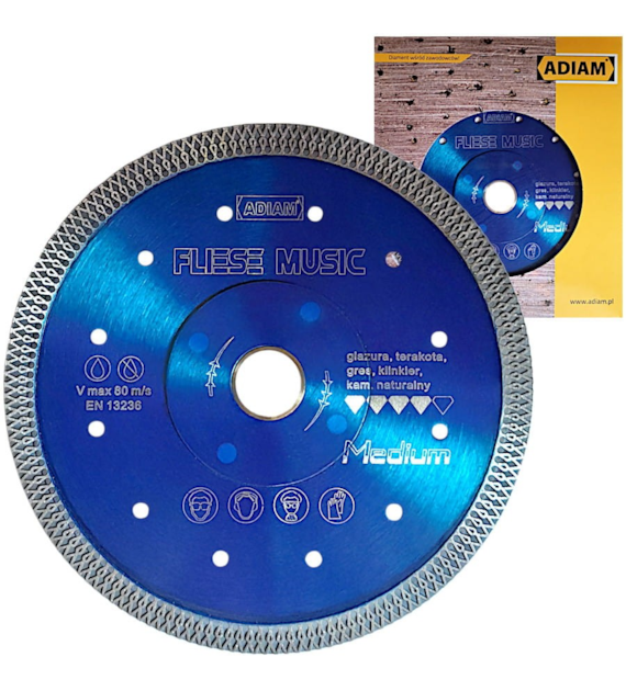 ADIAM Tarcza diamentowa FLIESE MUSIC 115mm ADIAM