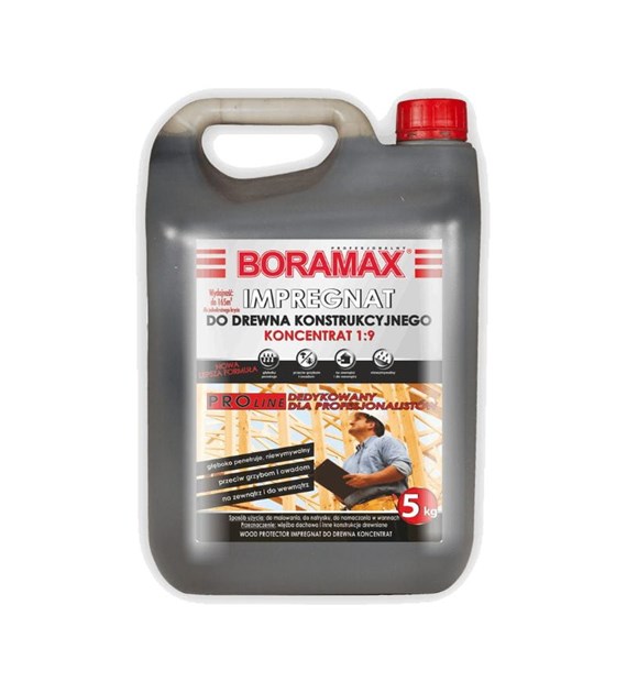 Impregnat do drewna konstrukcyjnego 5 kg bezbarwny BORAMAX