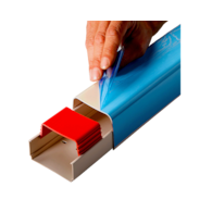Kanał instalacyjny 80x60 BIAŁE 2m 0812BCF-W kanał z folią zabezpieczającą, 1 szt=2m ARTIPLASTIC