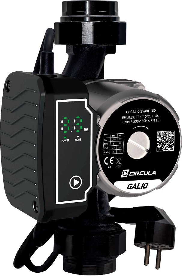 Pompa obiegowa c.o. elektroniczna GALIO 25/80/180 ARKA