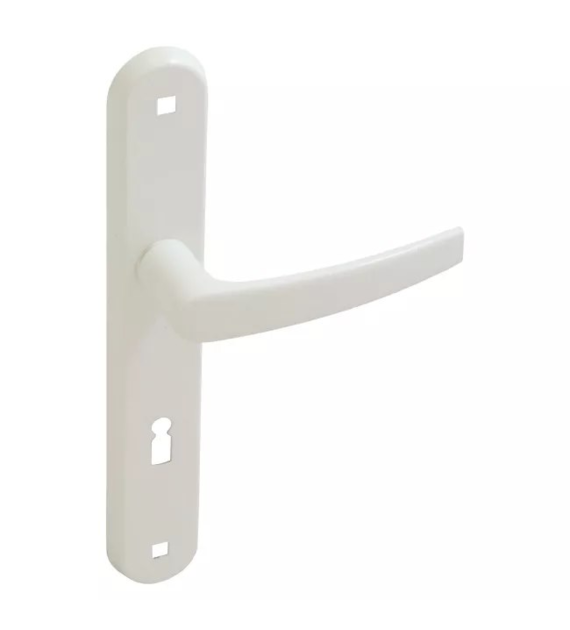 Klamka lakierowana pod klucz 72 METRO BIAŁA