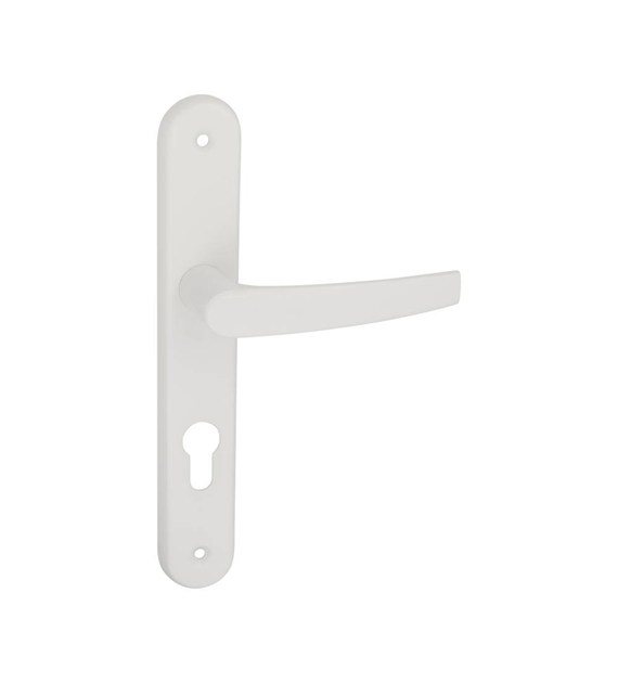 Klamka lakierowana pod wkładkę 72 METRTO BIAŁA