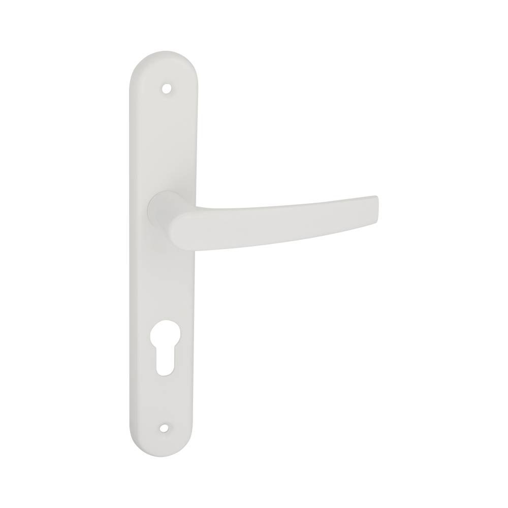 Klamka lakierowana pod wkładkę 72 METRTO BIAŁA