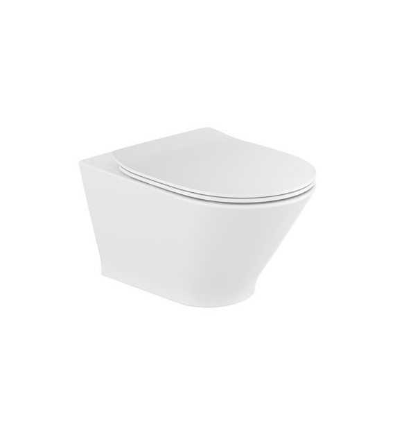GAP ROUND ZESTAW Miska wc podwieszana Rimless + deska wolnoopadajaca slim duroplast