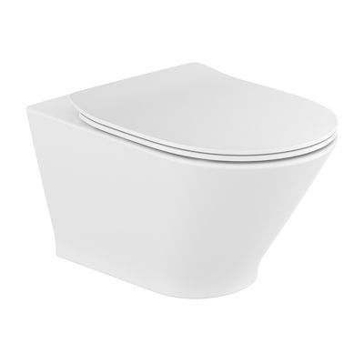 GAP ROUND ZESTAW Miska wc podwieszana Rimless + deska wolnoopadajaca slim duroplast