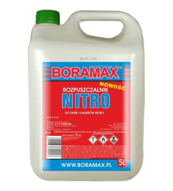 Rozpuszczalnik NITRO Boramax do farb i lakierów 5L BORAMAX