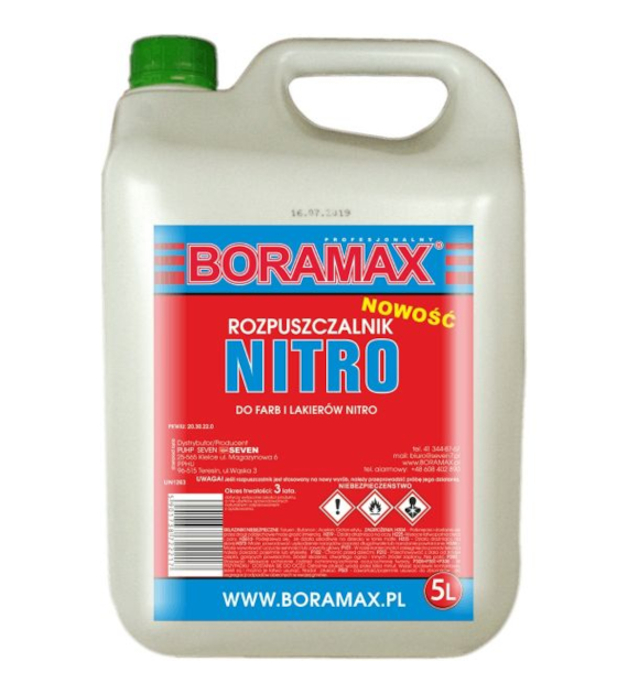 Rozpuszczalnik NITRO Boramax do farb i lakierów 5L BORAMAX