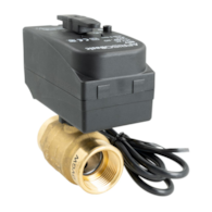 2-drogowy zawór kulowy z siłownikiem BEV, DN25, Rp1 , Kvs 60 m3/h, 24 V AC, NO