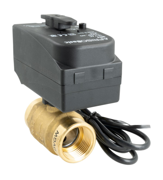 2-drogowy zawór kulowy z siłownikiem BEV, DN25, Rp1 , Kvs 60 m3/h, 24 V AC, NO