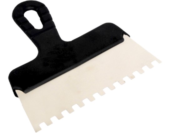 Szpachla 250 mm nierdzewna fasadowa ząb 6 x 6 uchwyt z tworzywa INSTAR