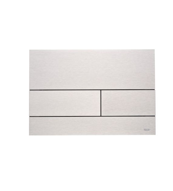 Przycisk spłukujący podwójny do WC TECEsquare II 220 x 150 x 3 mm z metalu stal szczotkowana