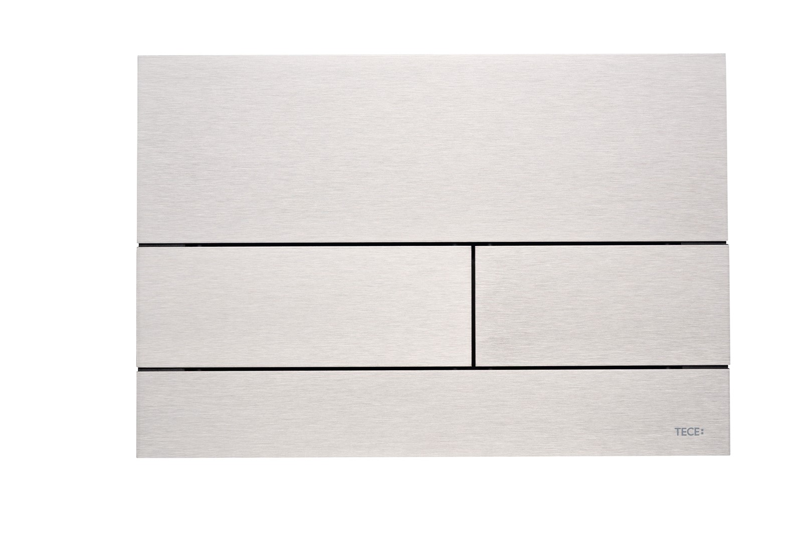 Przycisk spłukujący podwójny do WC TECEsquare II 220 x 150 x 3 mm z metalu stal szczotkowana