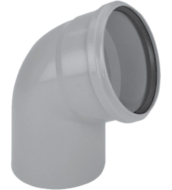 Kolano HTplus HTB 87° PP 50 mm szare