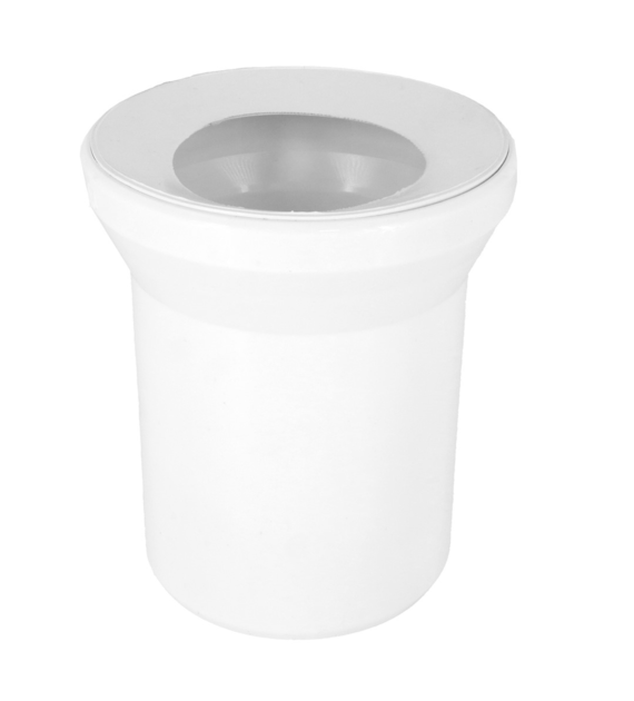 Łącznik prosty, traper WC L-150 BIAŁY DES