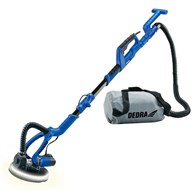Szlifierka wysięgnikowa do gipsu z przekładnią, żyrafa, turbo DEDRA DED7766 750W, 225mm, LED, do gładzi, walizka