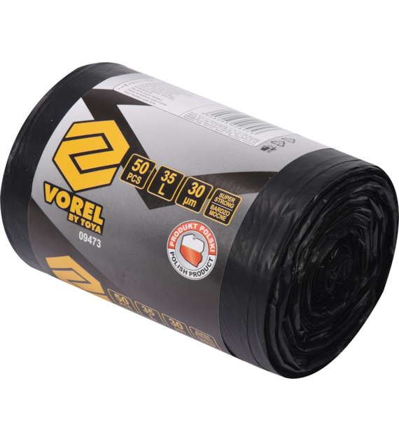 Worki super mocne na odpady 35L 50 szt - VOREL