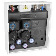 PrimoBox AZB 455 z rozdzielaczem, 2 obiegi z zaworem mieszającym i siłownikiem ARM AFRISO