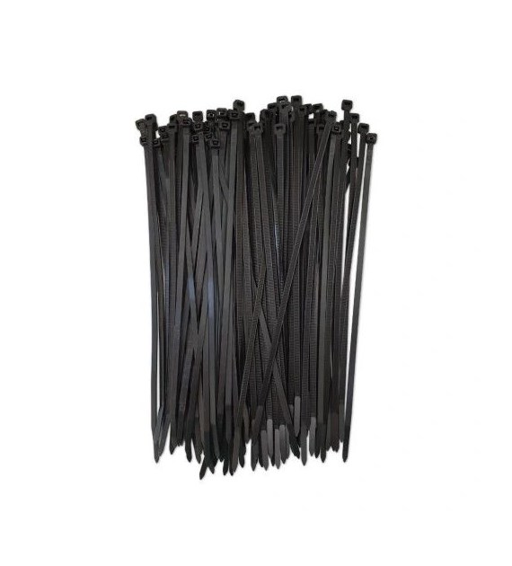 Opaski kablowe 4,8 x 300 CZARNE ERKO
