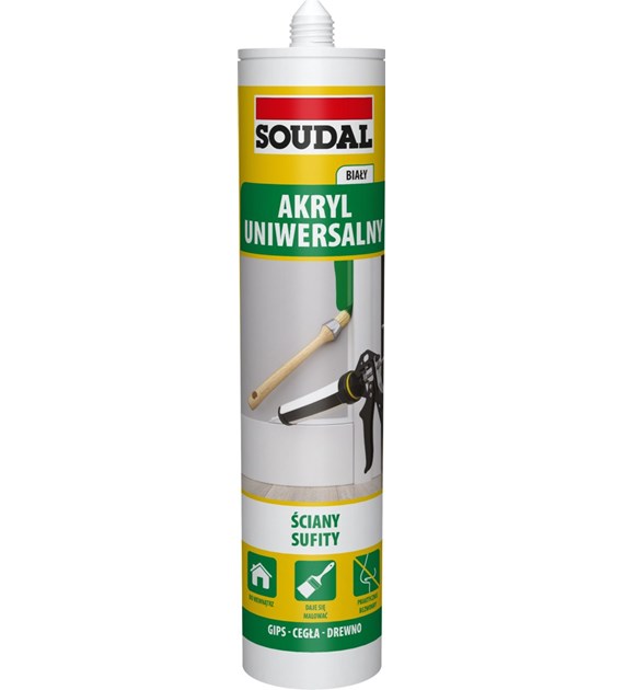 Akryl biały uniwersalny 280ml SOUDAL