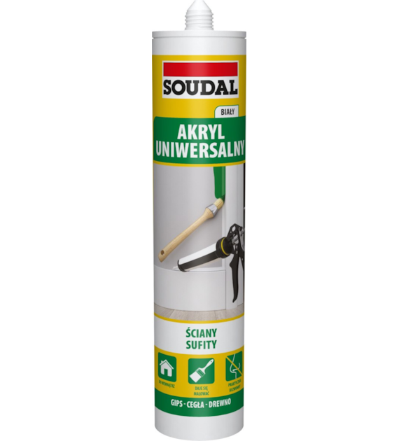 Akryl biały uniwersalny 280ml SOUDAL