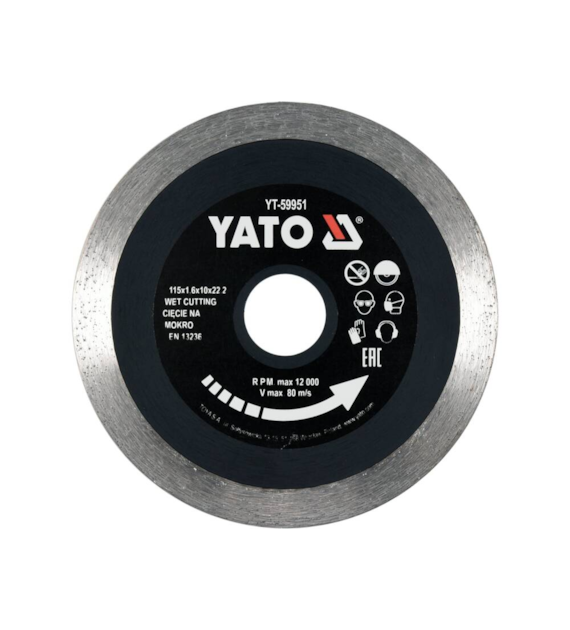 Tarcza diamentowa 115mm do ceramiki YATO