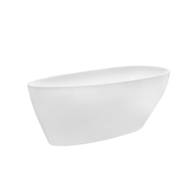 Wanna wolnostojąca GOYA 160 + klik-klak chrom standard, biały połysk BESCO