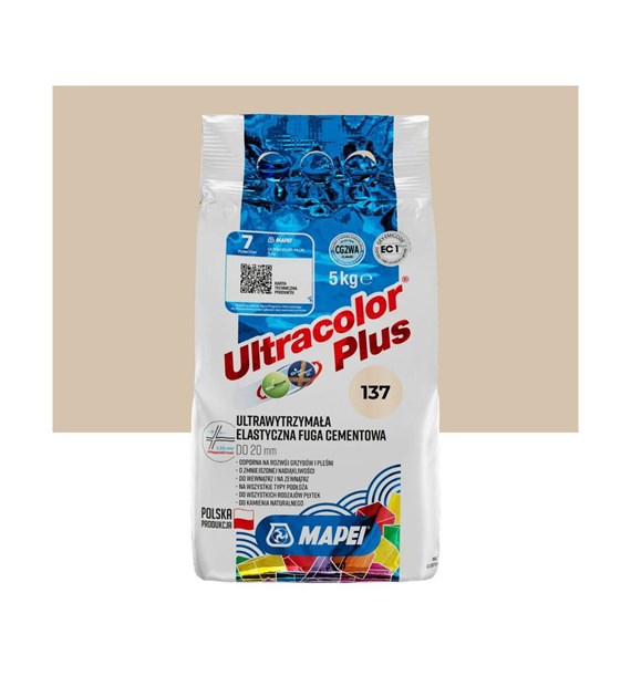 Fuga Mapei elastyczna Ultracolor Plus 137 karaibski 5kg