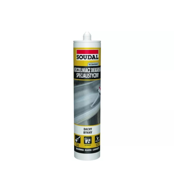 Uszczelniacz dekarski bezbarwny 280ml SOUDAL