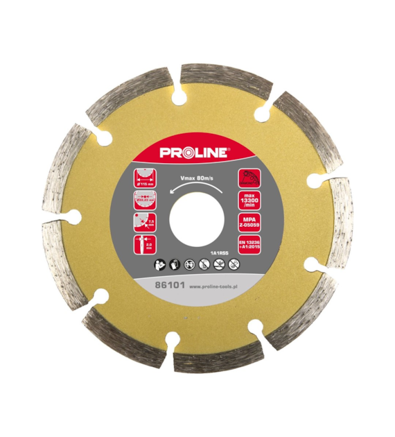 Tarcza diamentowa segmentowa 115x2,0x7,5x22,23mm PROLINE