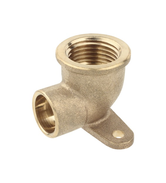 Kolano miedziane do lutowania GW 15 x 1/2  Z USZAMI