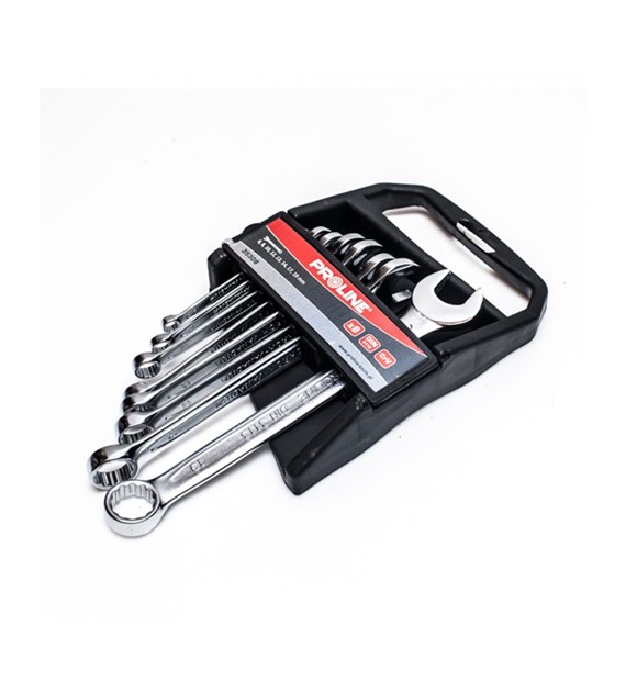 Zestaw kluczy oczkowo płaskich 6-19mm PROLINE